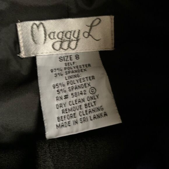 Vintage Black Button Down Dress size 8 - Picture 11 of 11